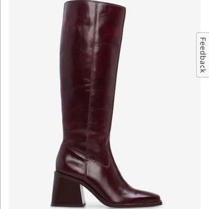 COPY - VINCE CAMUTO SANGETI BOOTS - DARK MAHOGANY (WIDE CALF!)